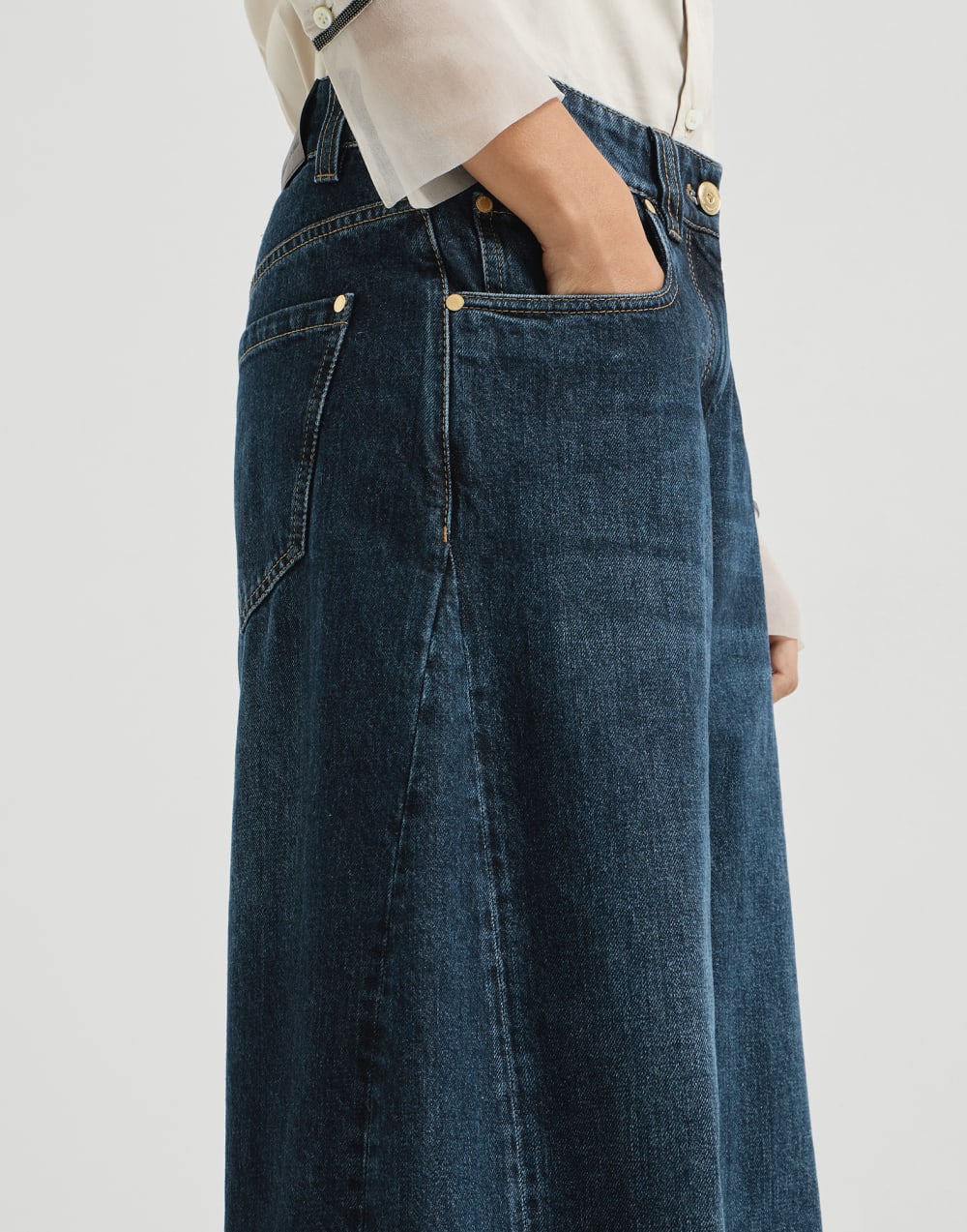 Wide trousers Denim Woman - Brunello Cucinelli