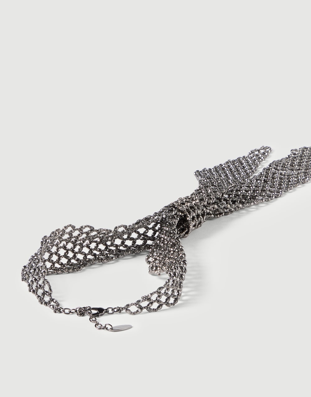 Cravatta in Argento sterling 925 Lignite Donna - Brunello Cucinelli