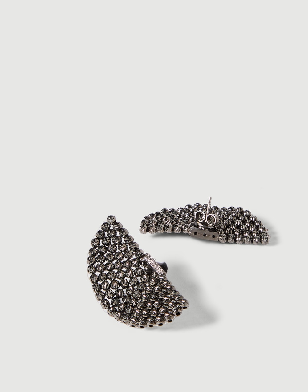 Pendientes de Plata esterlina Negro Mujer - Brunello Cucinelli