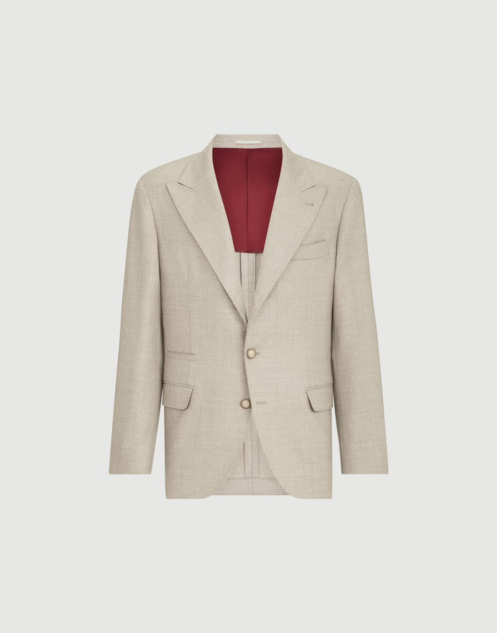 Deconstructed twill jacket Stone Grey Man - Brunello Cucinelli
