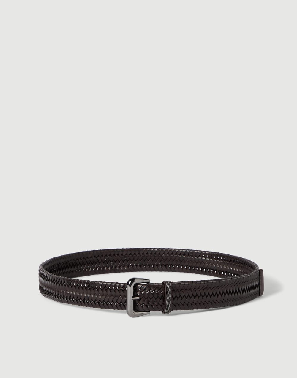 Cintura in pelle intrecciata Testa di Moro Donna - Brunello Cucinelli