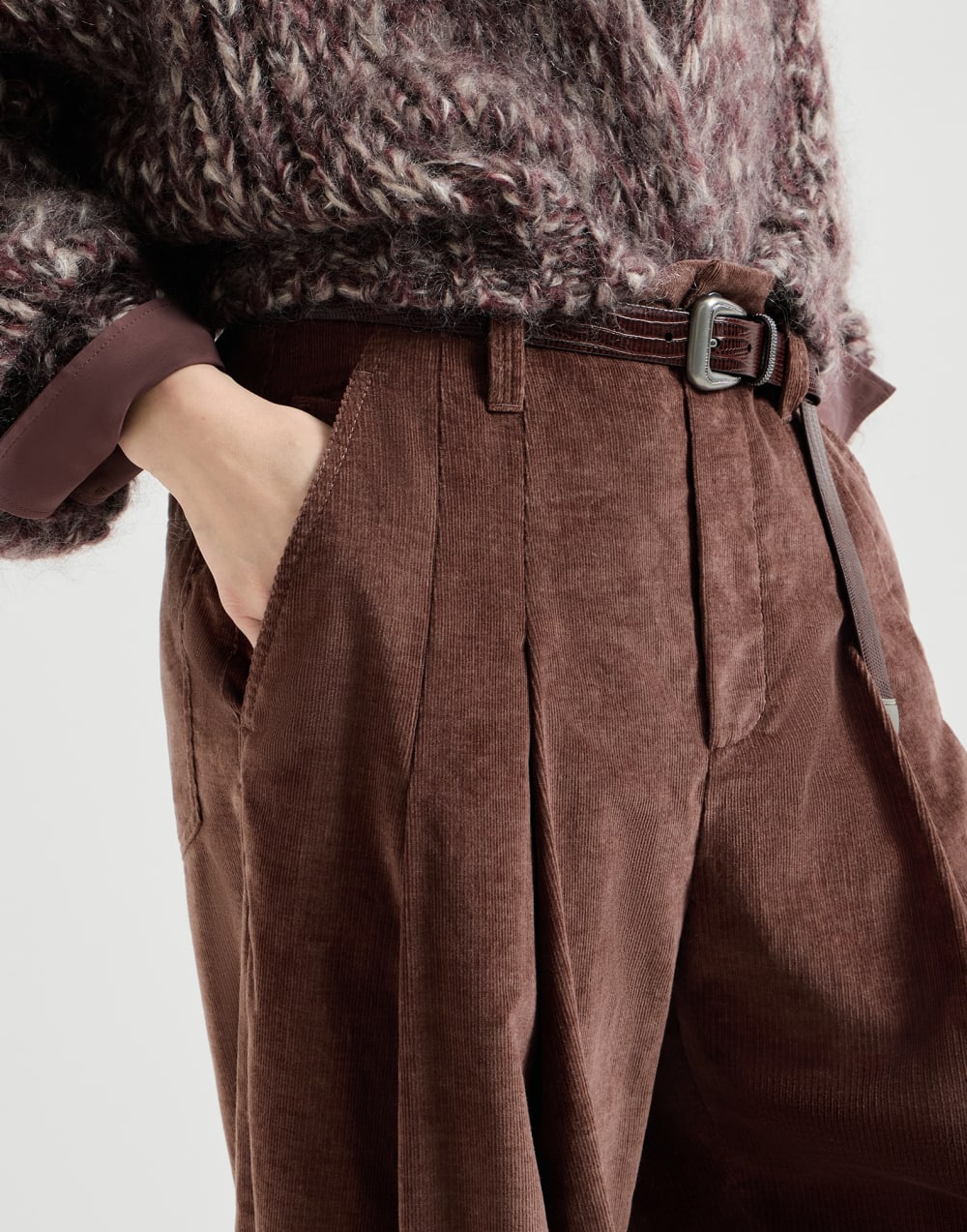 Five-pocket baggy trousers Brown Woman - Brunello Cucinelli
