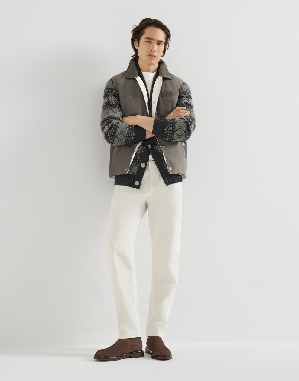Suede Chelsea boots Moka Man - Brunello Cucinelli