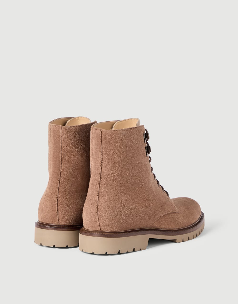 Suede boots Hazelnut Man - Brunello Cucinelli
