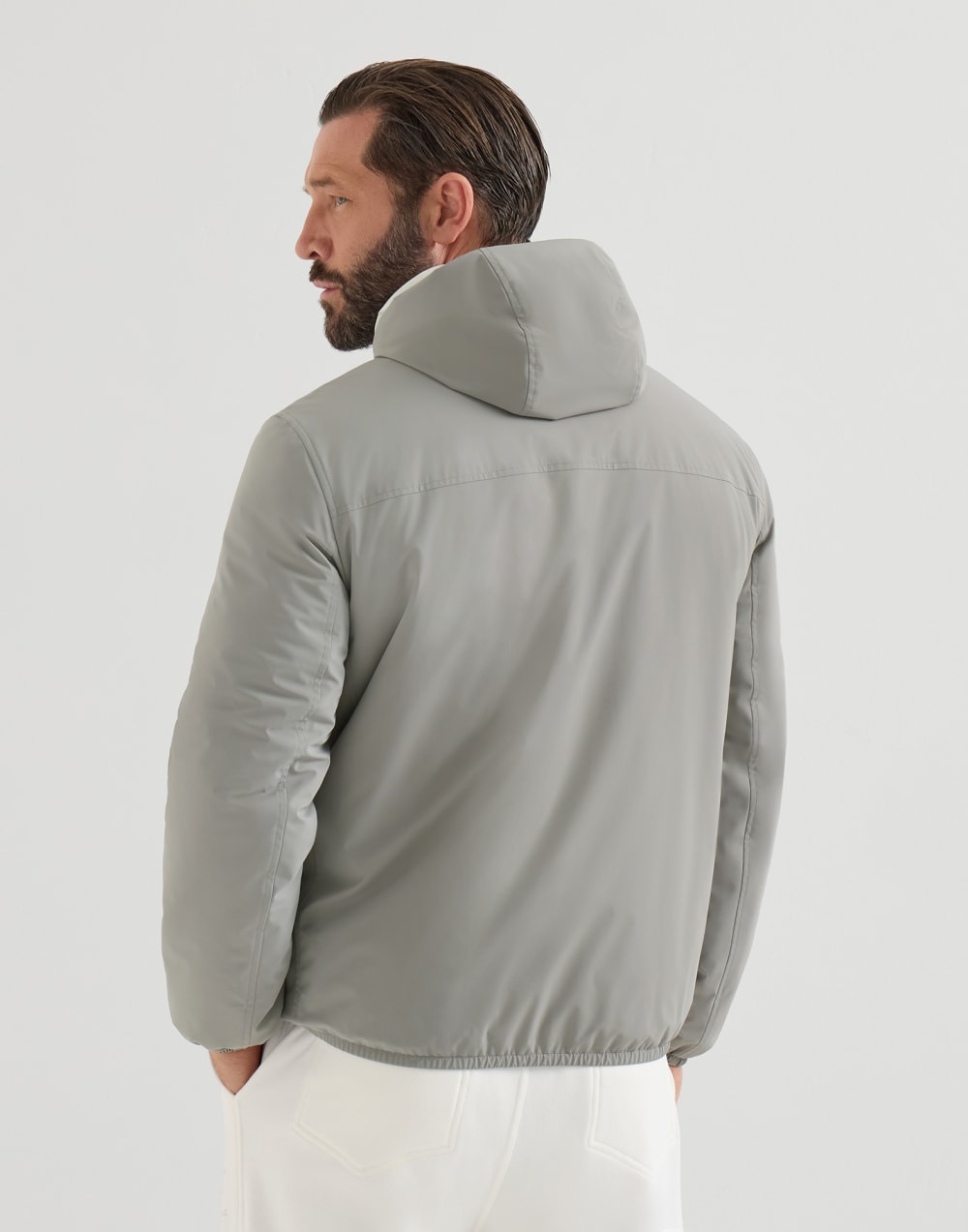 Jacke aus Nylon Grau Herren - Brunello Cucinelli