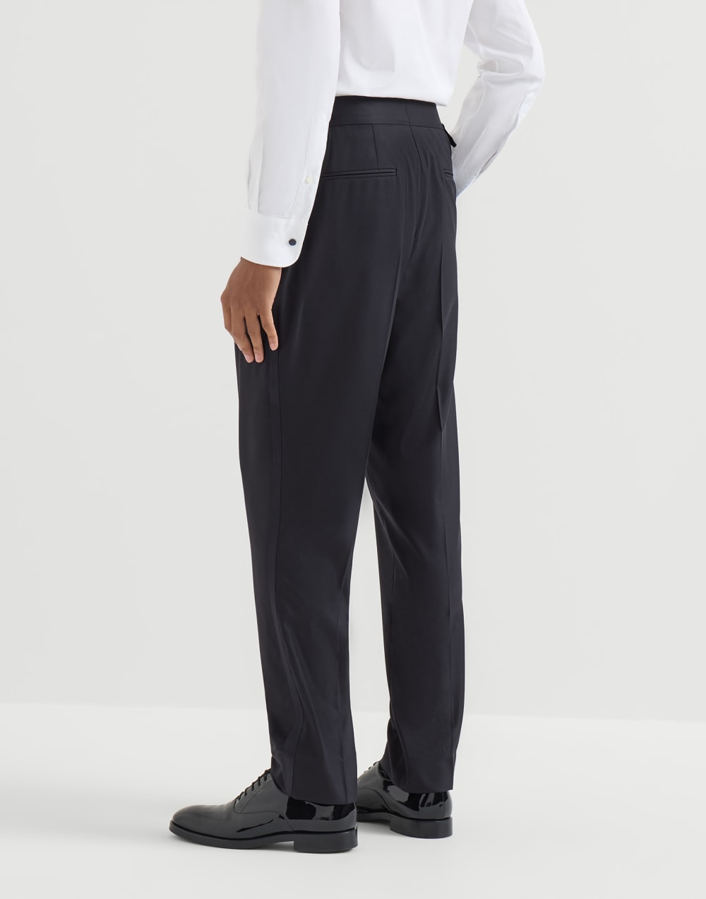 Pantalón para esmoquin con pinzas Azul Aviación Hombre - Brunello Cucinelli