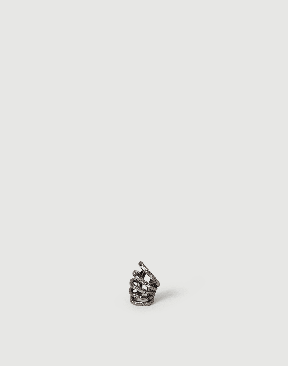 Shimmer Ear Cuff earrings Lignite Grey Woman - Brunello Cucinelli