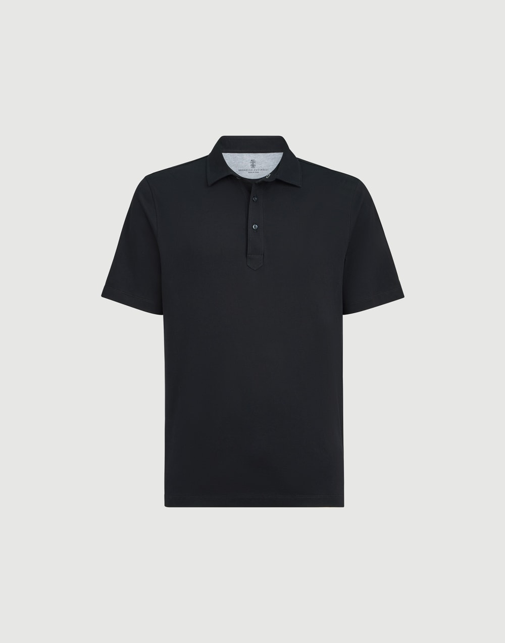 Polo en jersey Bleu Marine Homme - Brunello Cucinelli