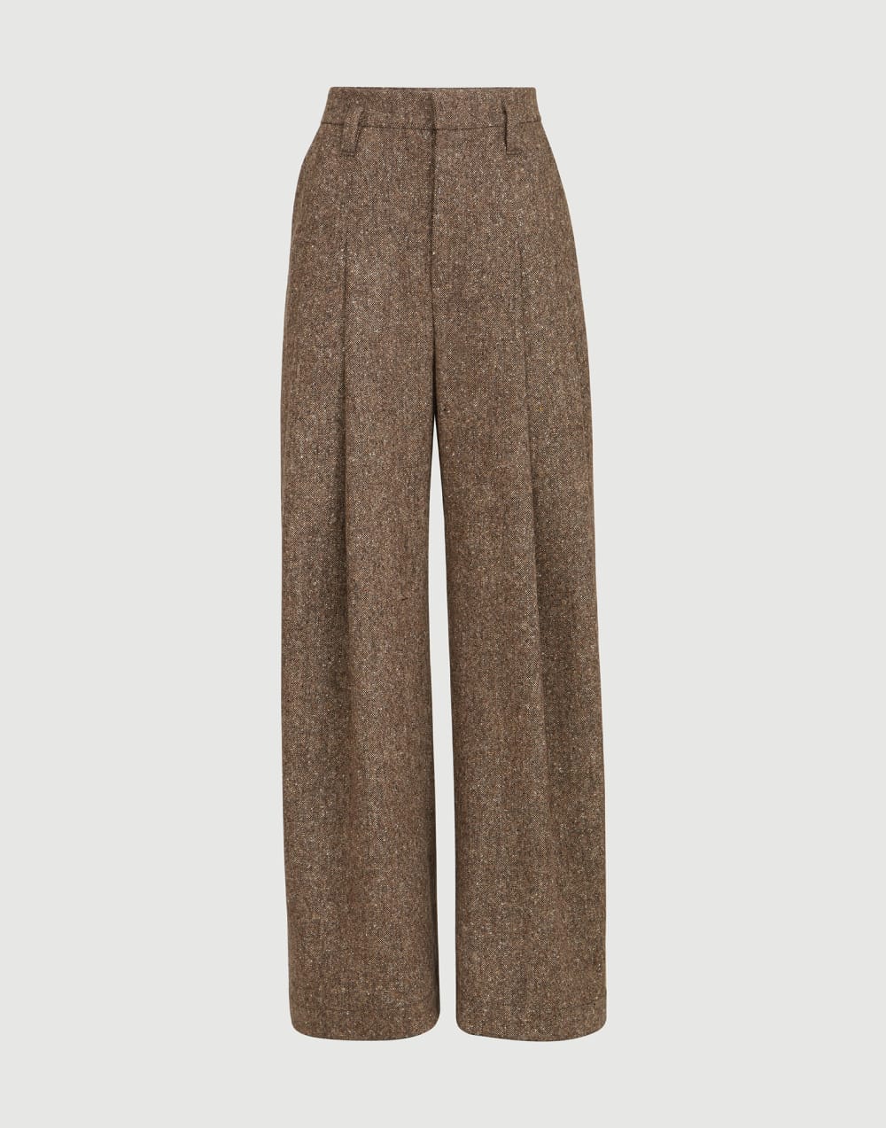 Donegal pleated barrel trousers Light Brown Woman - Brunello Cucinelli