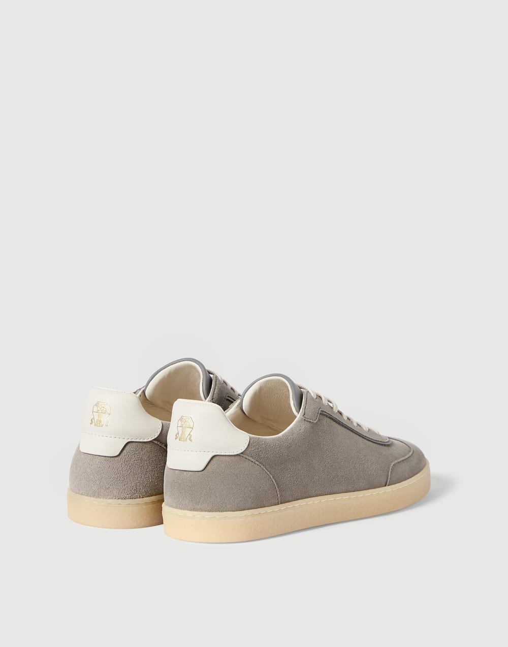 Zapatillas de piel de ante Gris Claro Hombre - Brunello Cucinelli