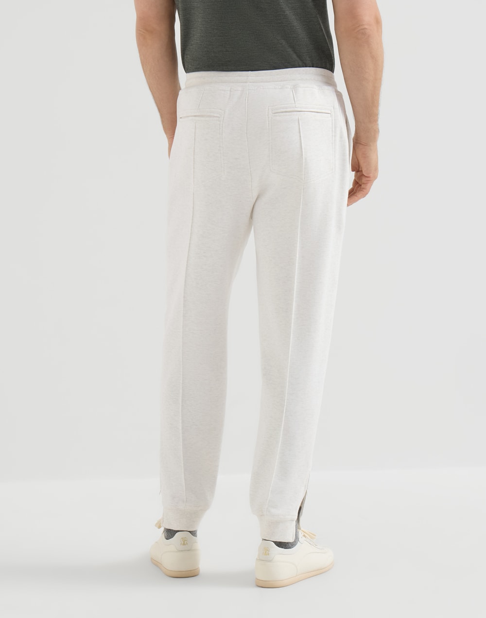 Double cloth trousers Travertine Man - Brunello Cucinelli