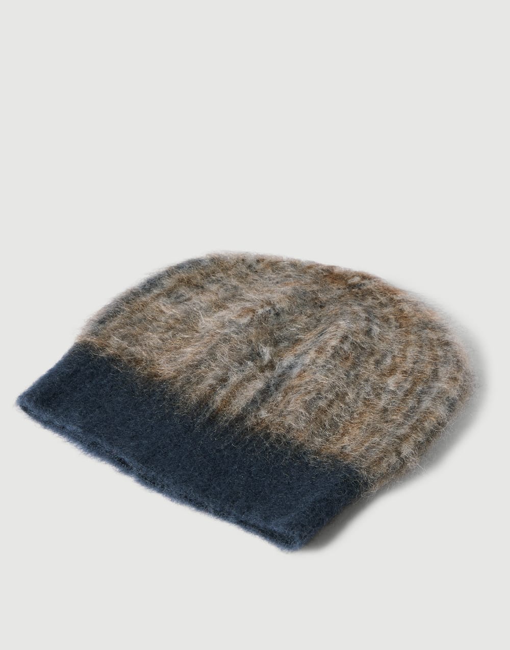 Prince of Wales double knit beanie Dark Grey Woman - Brunello Cucinelli