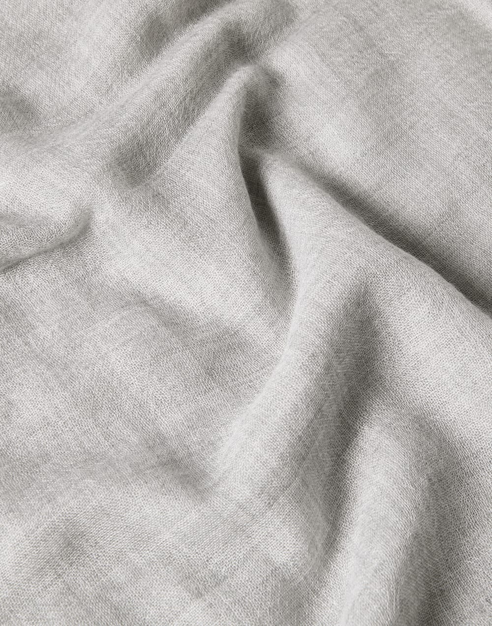 Écharpe en cachemire et soie Gris Clair Femme - Brunello Cucinelli