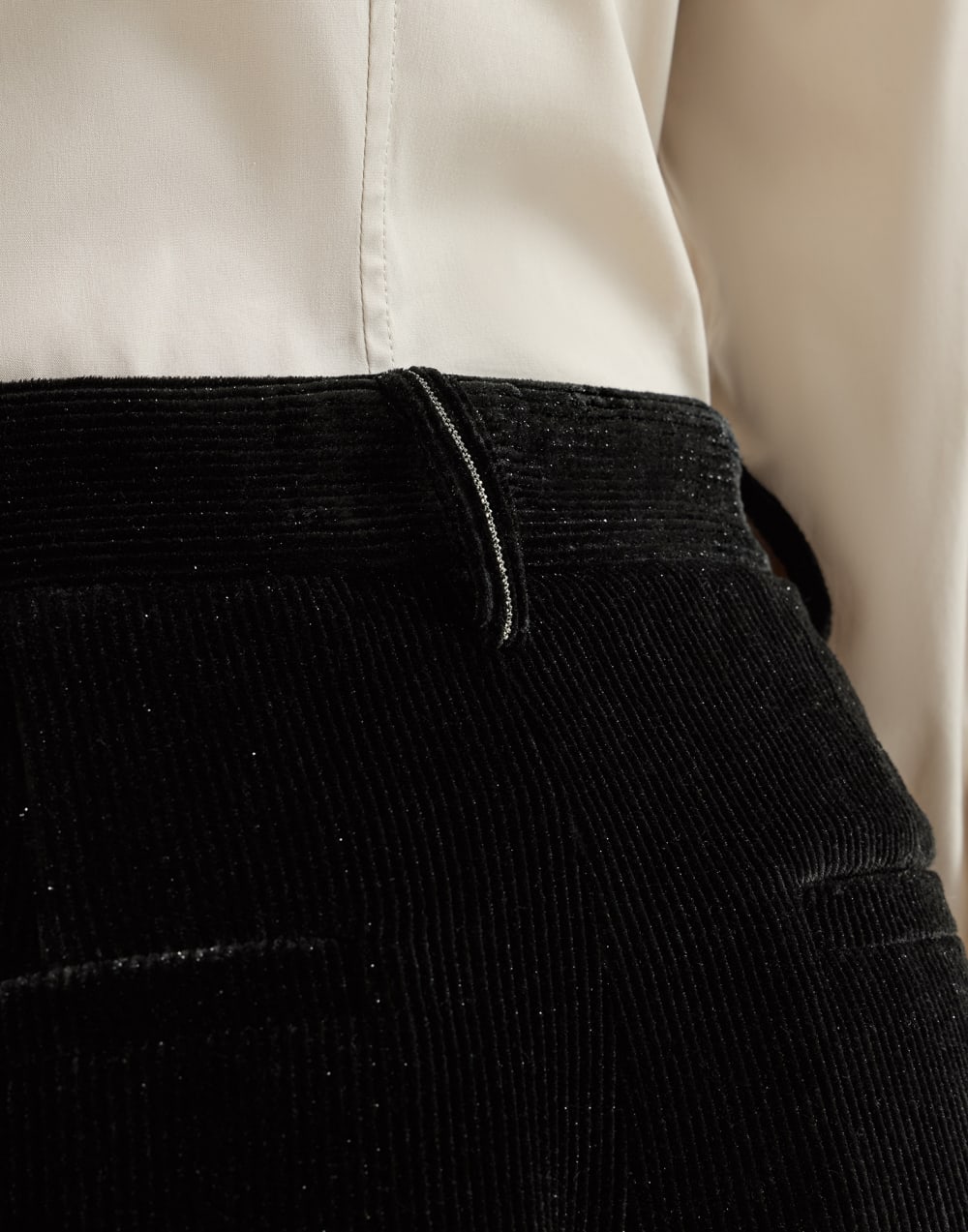 Sparkling corduroy trousers Black Woman - Brunello Cucinelli