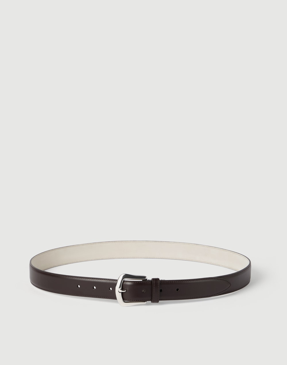 Calfskin belt Brown Man - Brunello Cucinelli