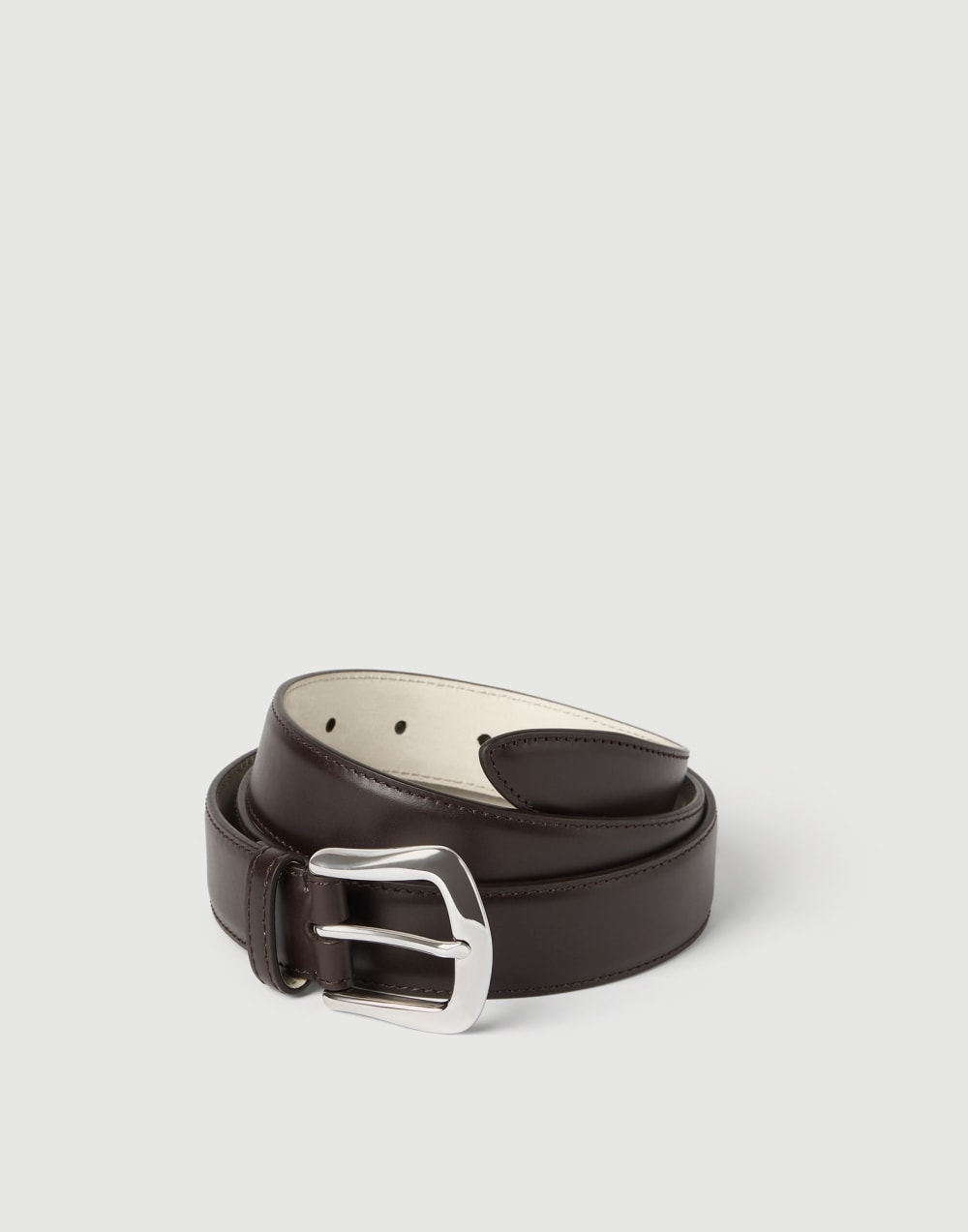 Calfskin belt Brown Man - Brunello Cucinelli