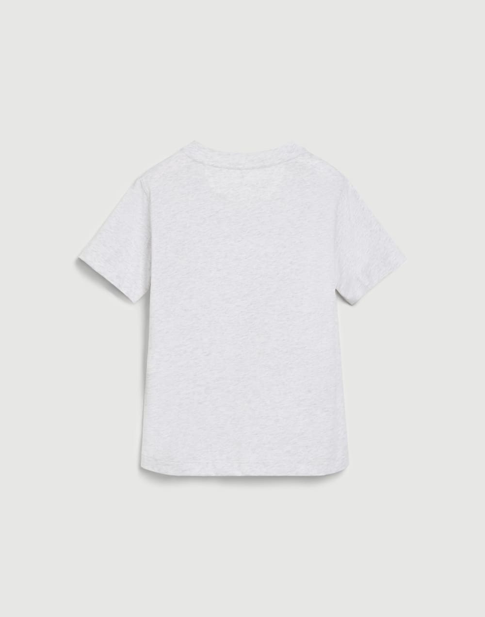 T-shirt with print Pearl Grey Boys - Brunello Cucinelli