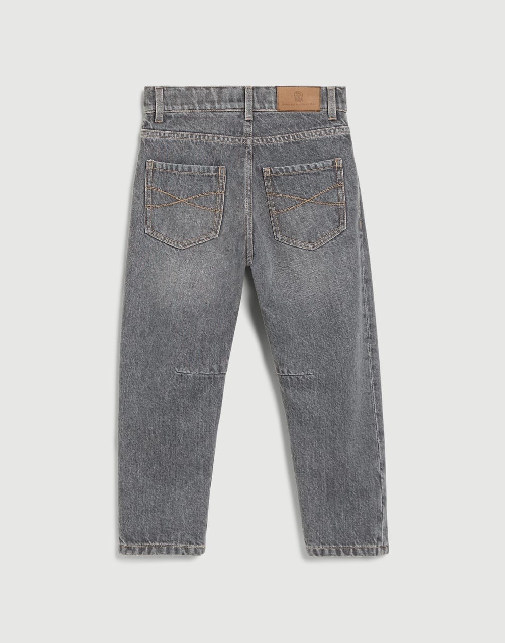 Pantalon en denim Greyscale Gris Moyen Garçon - Brunello Cucinelli
