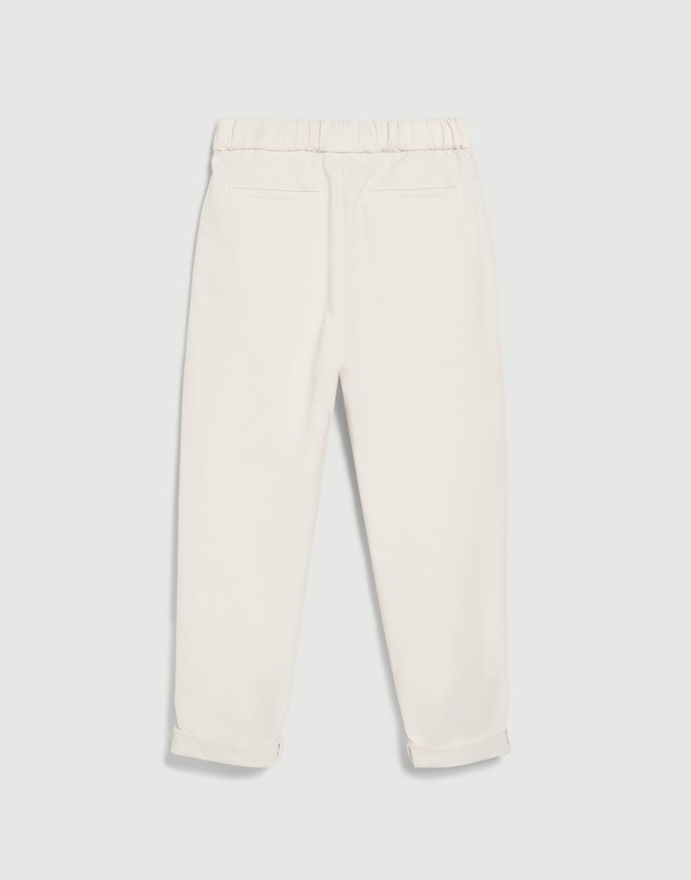 Hose aus stückgefärbtem Gabardine Weiß Jungen - Brunello Cucinelli