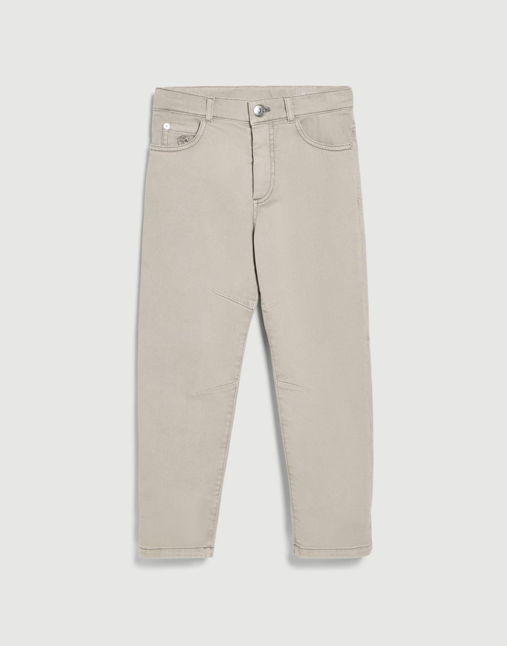 Lightweight denim trousers Cool Beige Boys - Brunello Cucinelli