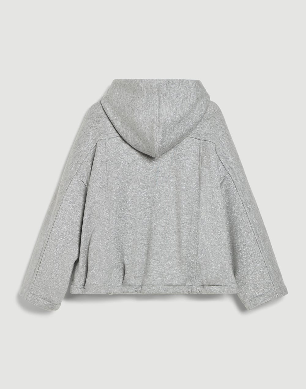 Cotton French terry sweatshirt Silver Girls - Brunello Cucinelli