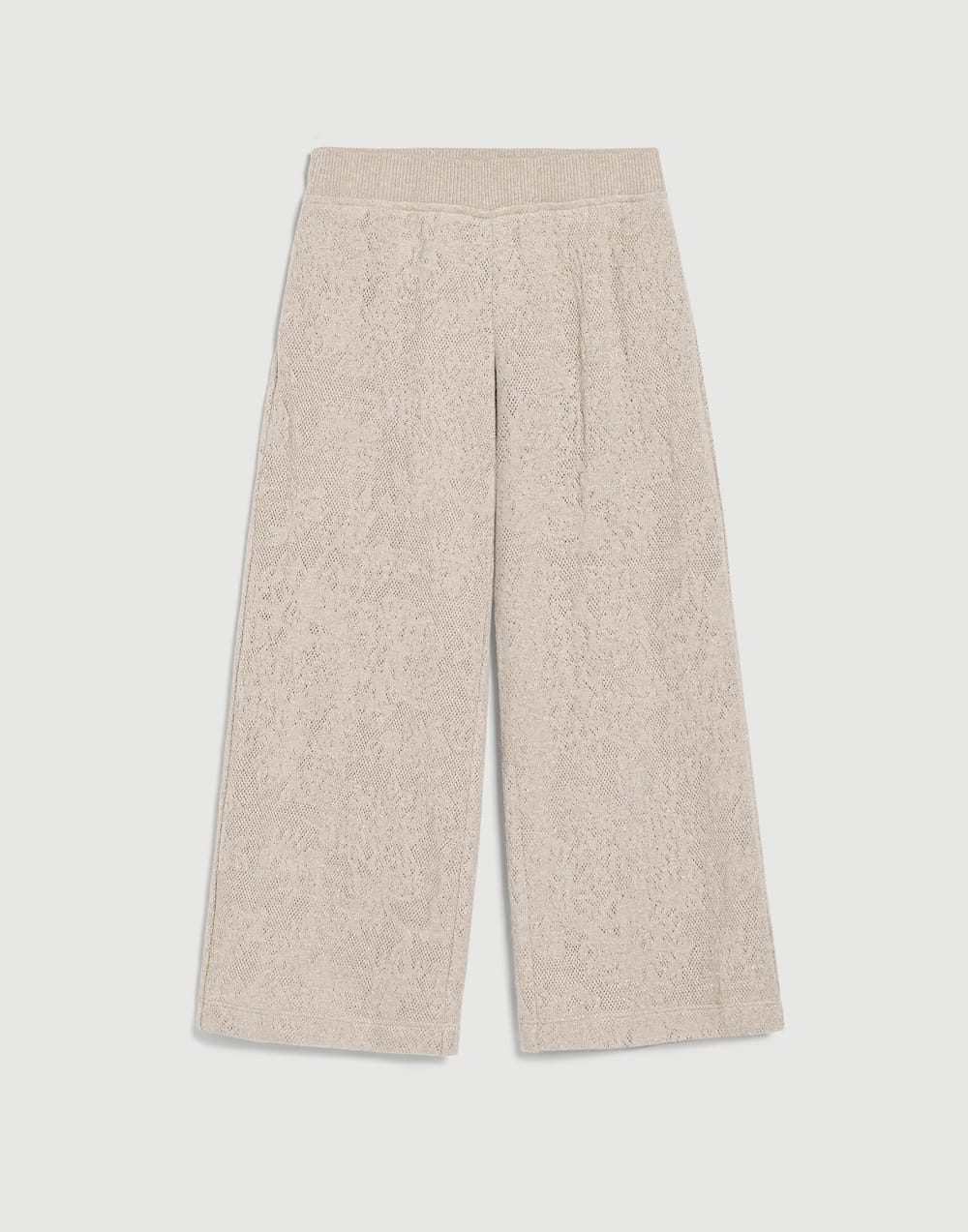 Pantalone Track in lana vergine e cashmere Beige Bambina - Brunello Cucinelli