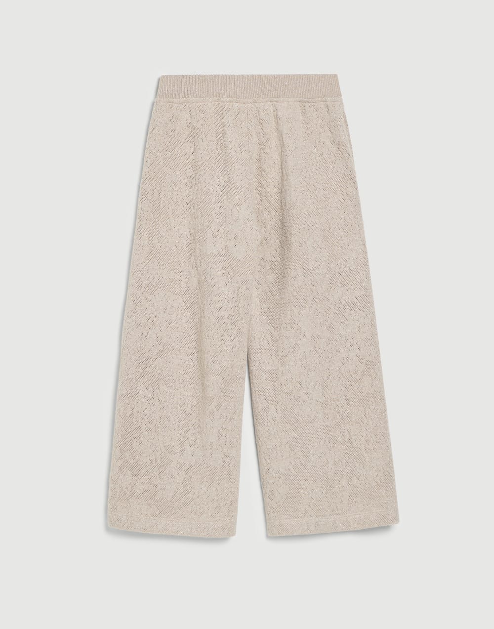 Pantalone Track in lana vergine e cashmere Beige Bambina - Brunello Cucinelli