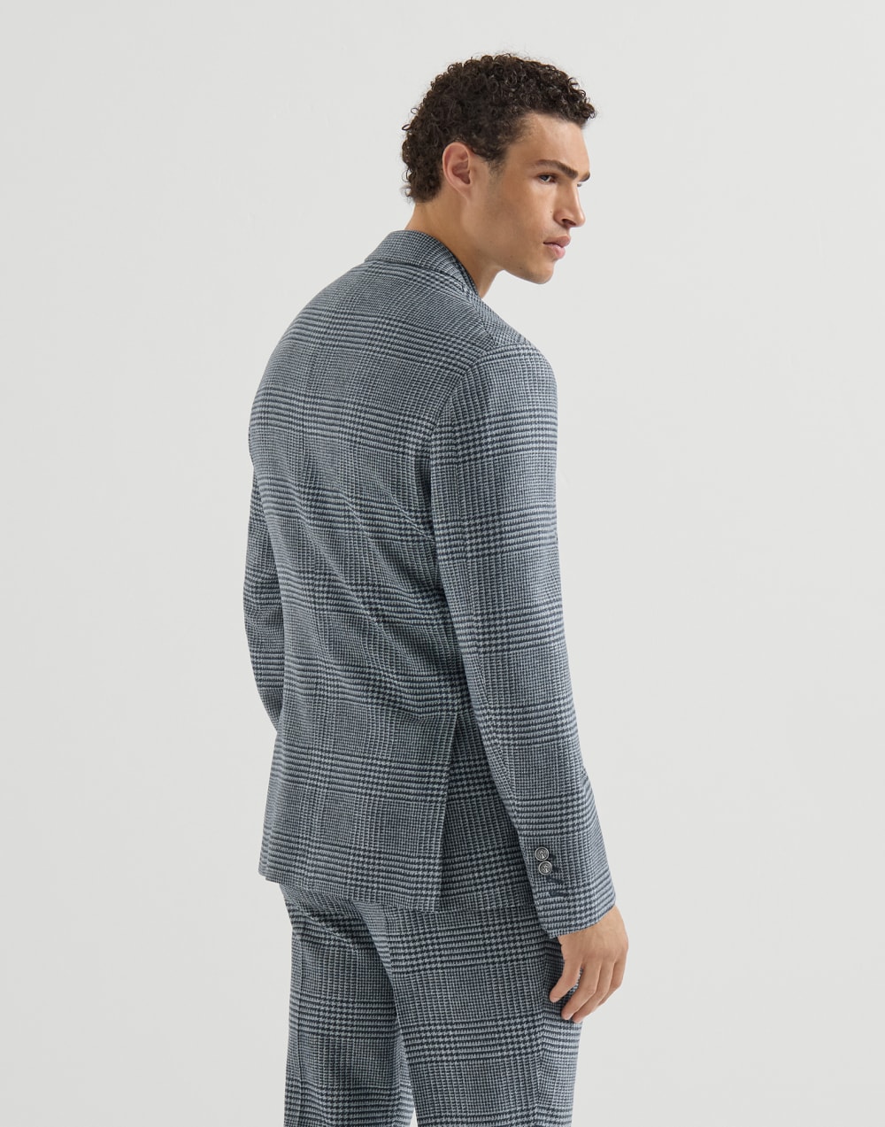 Sakko in Prince-of-Wales-Karo Himmelblau Herren - Brunello Cucinelli
