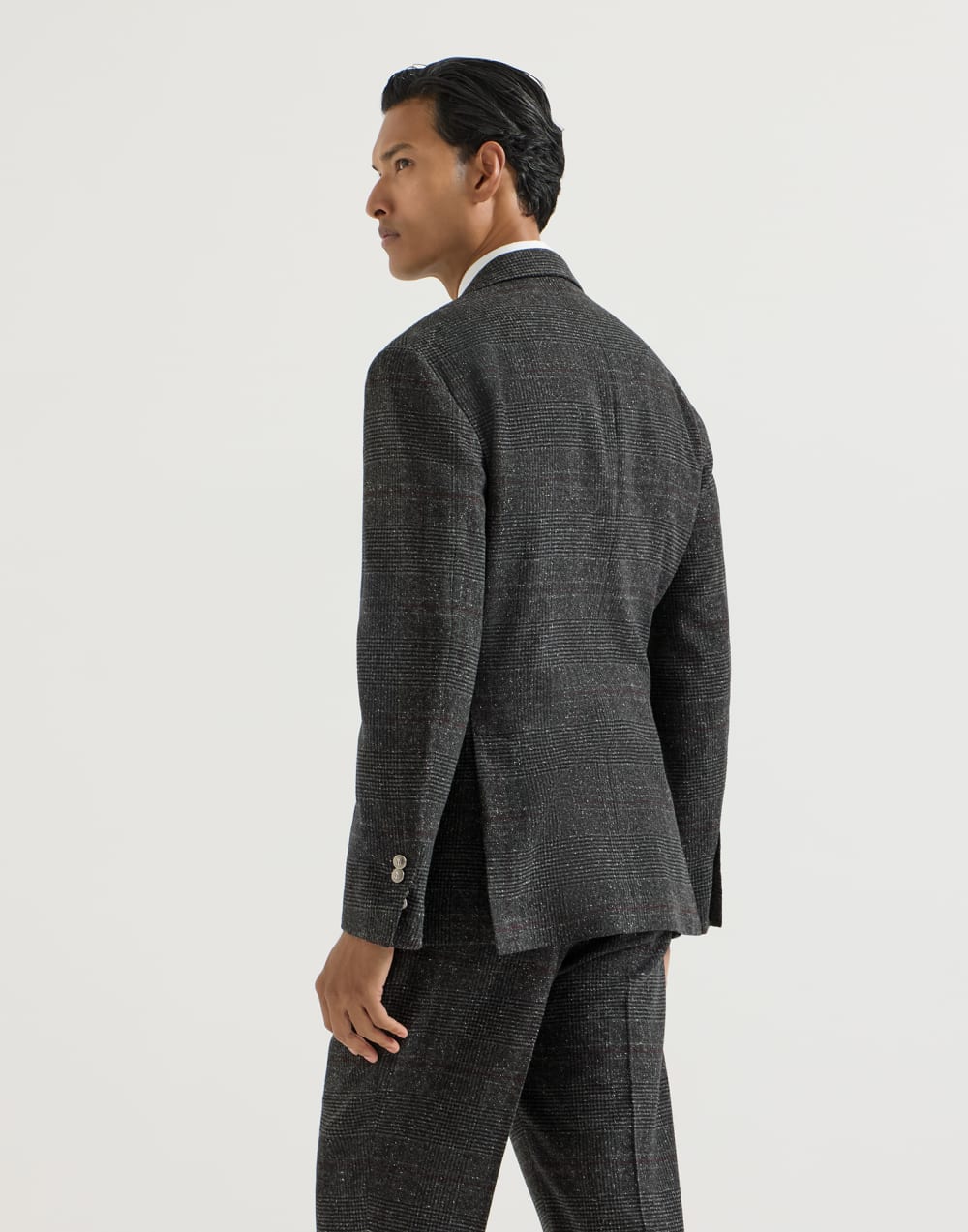 Prince of Wales deconstructed blazer Anthracite Man - Brunello Cucinelli