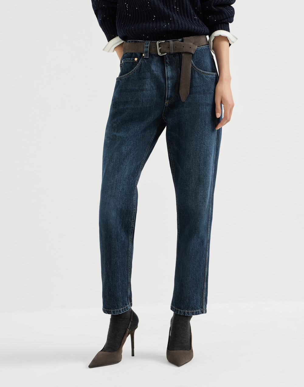 Straight trousers Denim Woman - Brunello Cucinelli