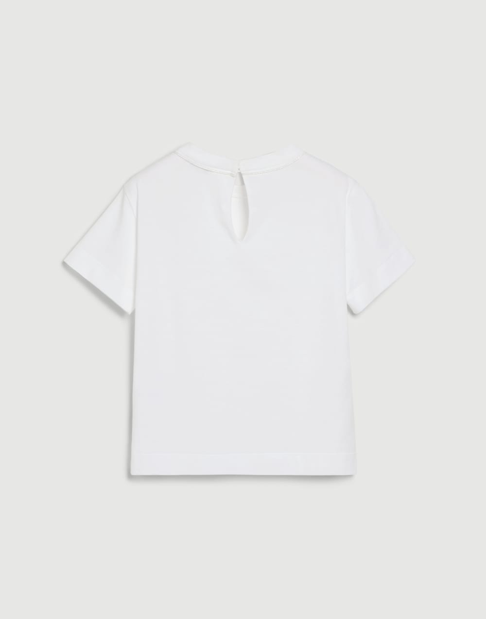 T-shirt in jersey di cotone Bianco Bambina - Brunello Cucinelli