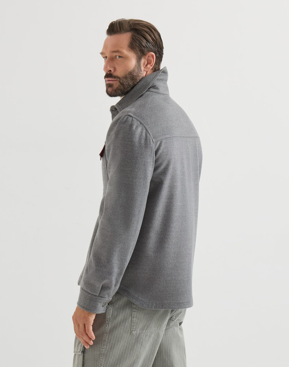 Shirt-style outerwear jacket Grey Man - Brunello Cucinelli