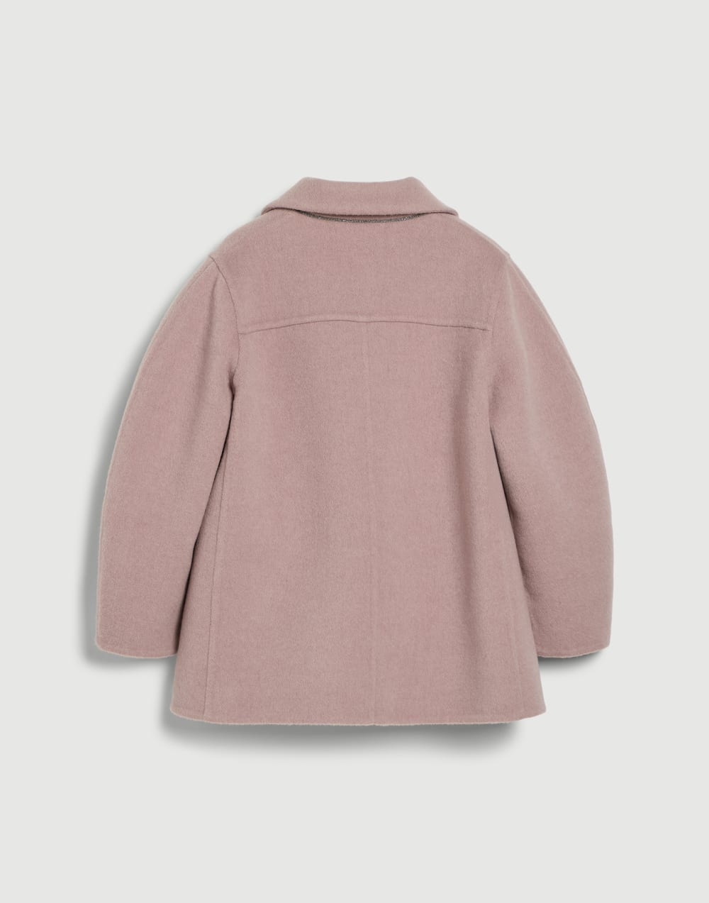 雙面工藝披風斗篷 淡錦葵紫 女童 - Brunello Cucinelli