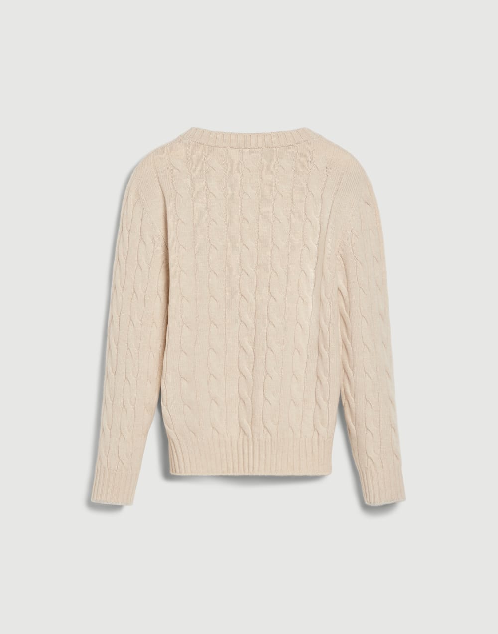 Pullover aus Kaschmir in Zopfstrick Champagner Jungen - Brunello Cucinelli