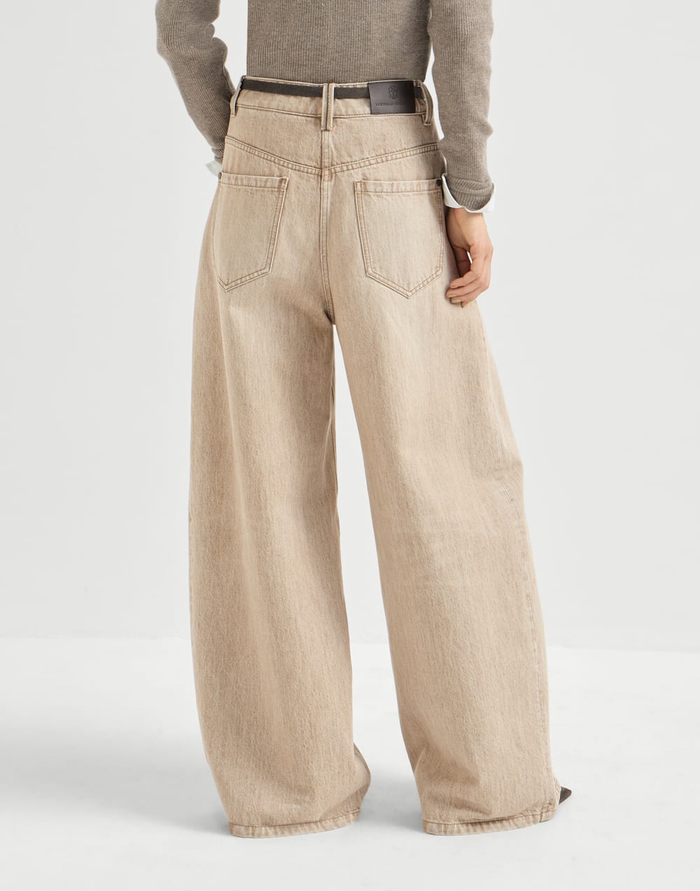 Pantalon large Sable Femme - Brunello Cucinelli