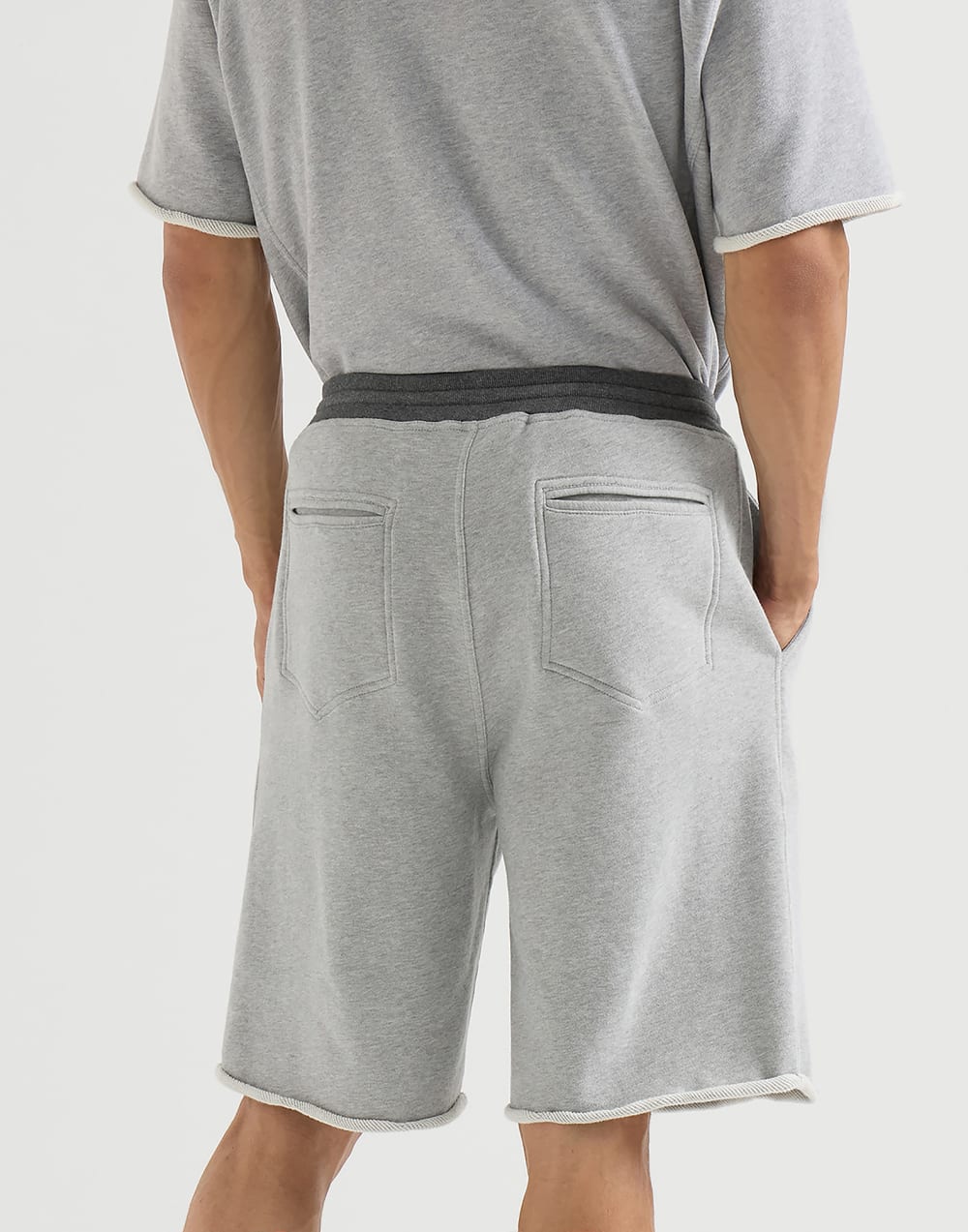 Bermuda aus Sweatstoff Grau Herren - Brunello Cucinelli