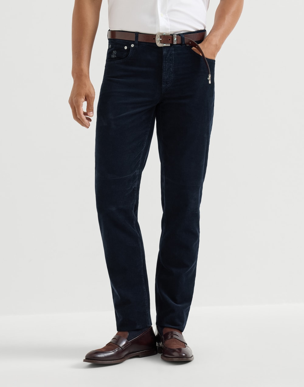 Five-pocket trousers Dark Denim Man - Brunello Cucinelli