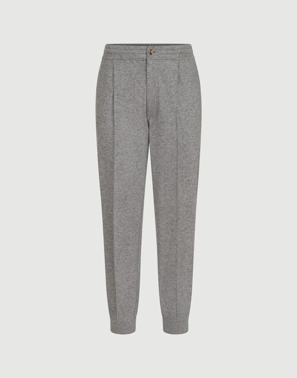 Pantalón en punto de cachemir Gris Piedra Hombre - Brunello Cucinelli
