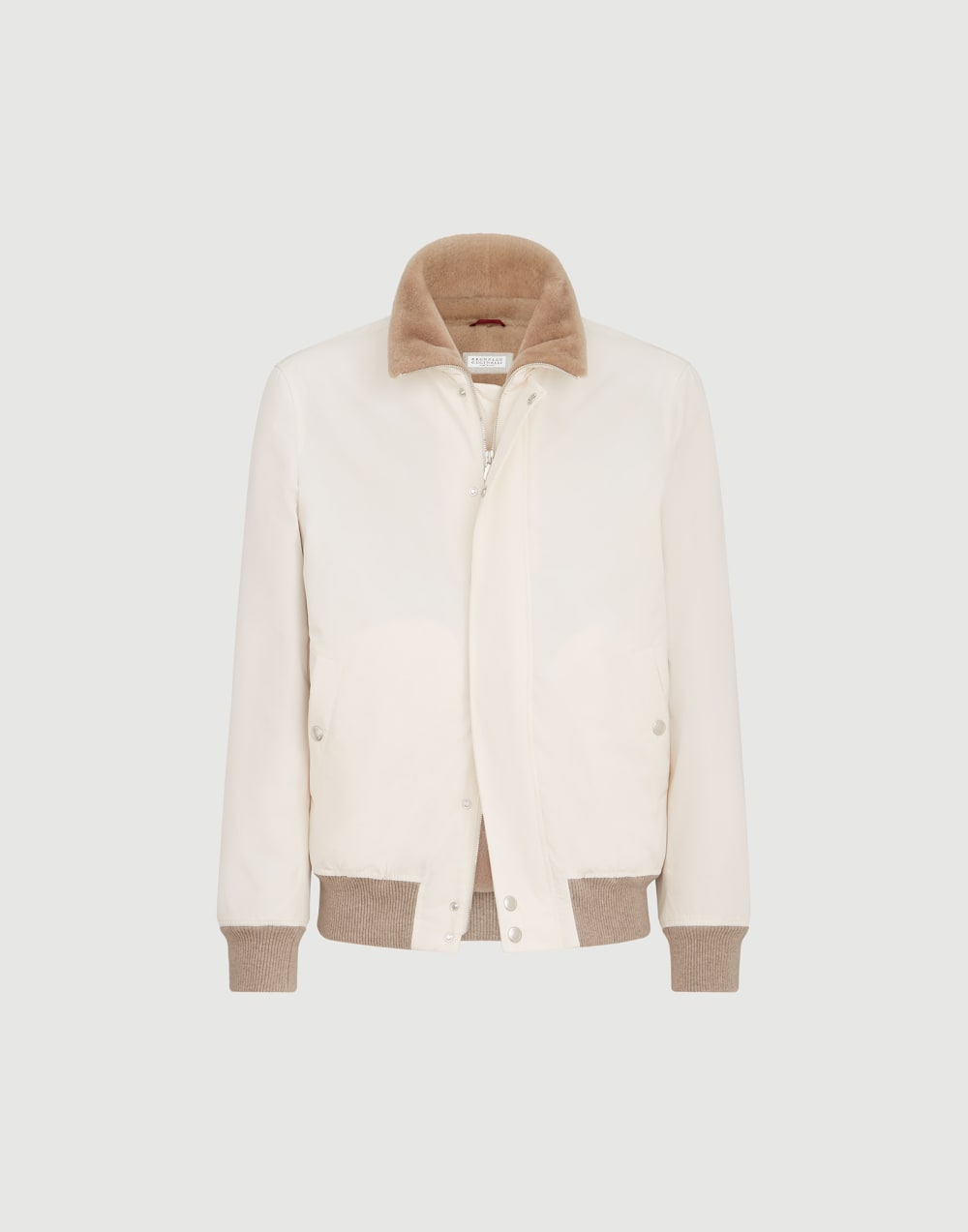Bonded nylon aviator jacket White Man - Brunello Cucinelli