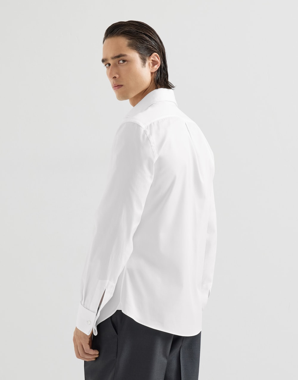 Sea Island cotton shirt White Man - Brunello Cucinelli