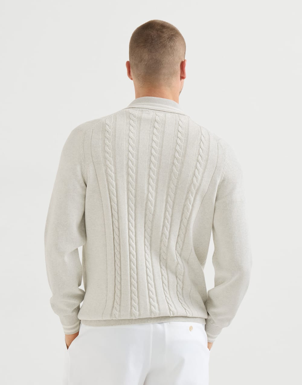 Knit shirt White Man - Brunello Cucinelli