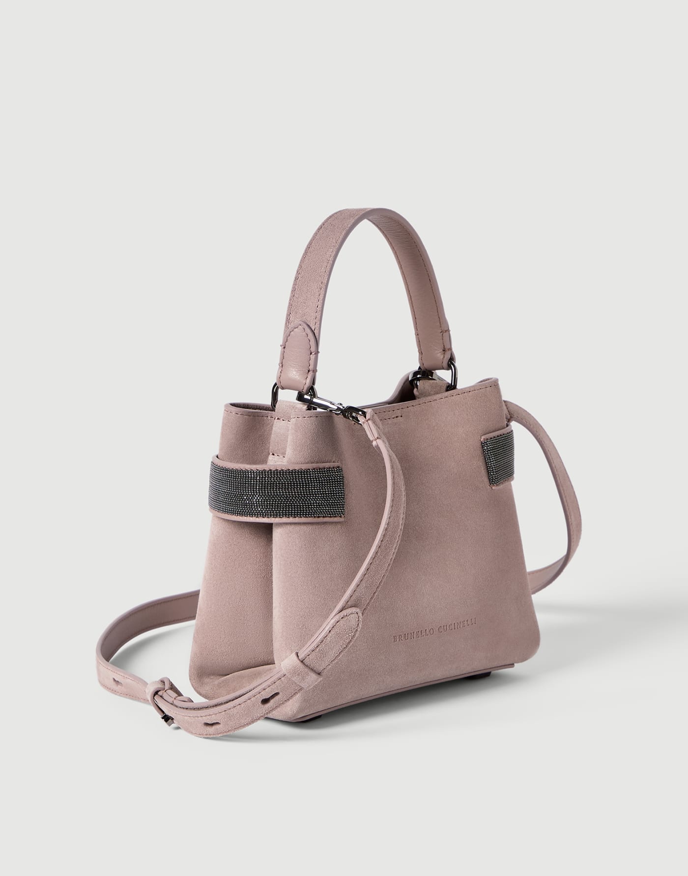 Small Top-Handle Essence bag Pink Woman - Brunello Cucinelli