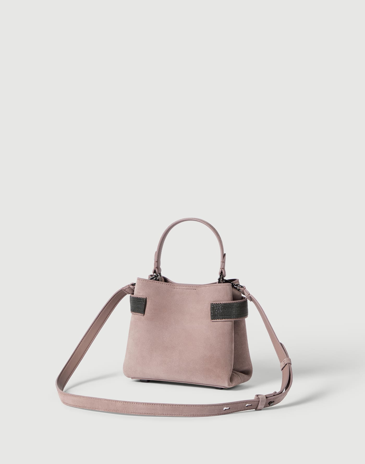 Small Top-Handle Essence bag Pink Woman - Brunello Cucinelli
