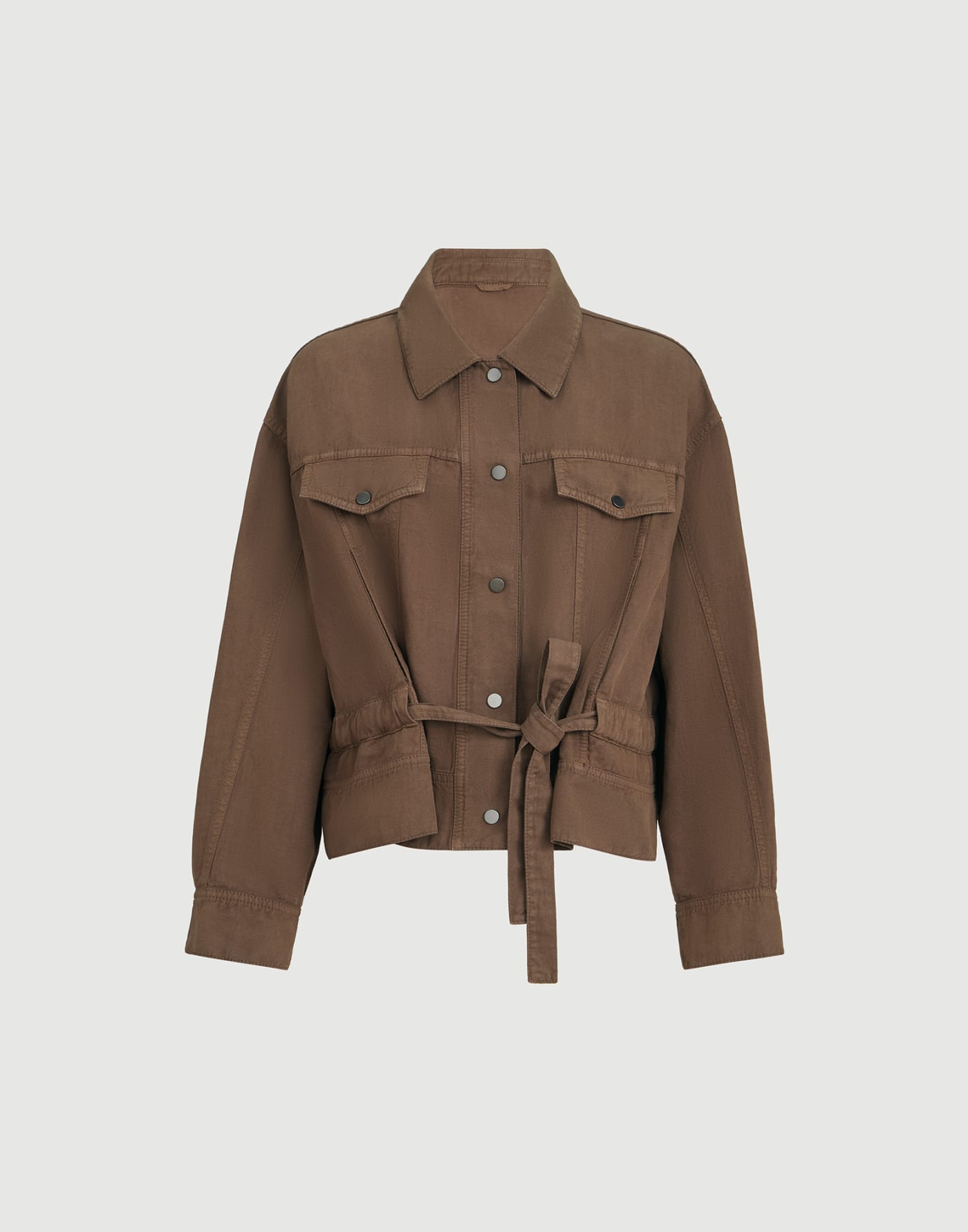 Garment-dyed cover outerwear jacket Cigar Woman - Brunello Cucinelli
