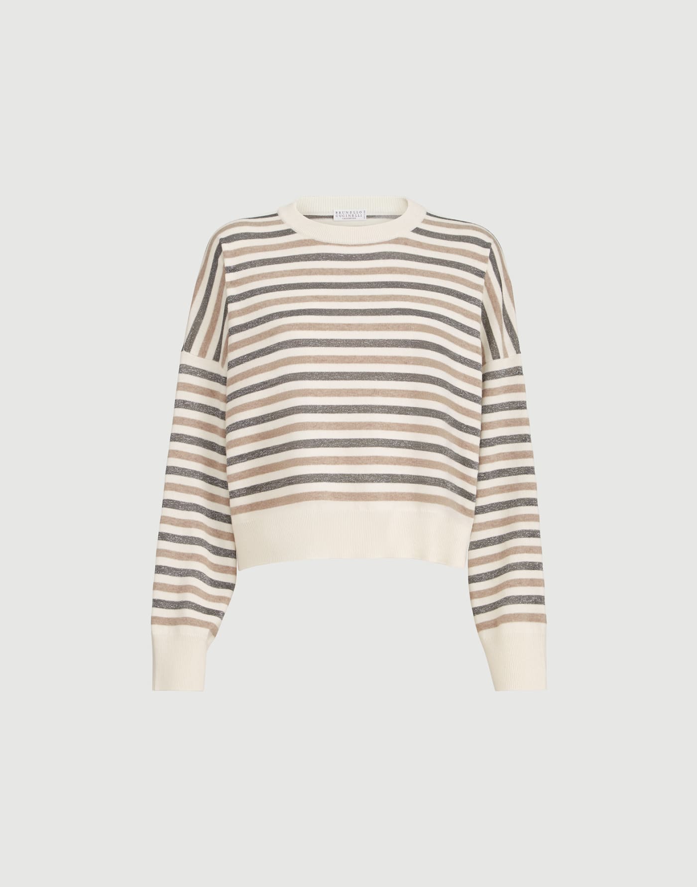 Sparkling stripes sweater Panama Woman - Brunello Cucinelli