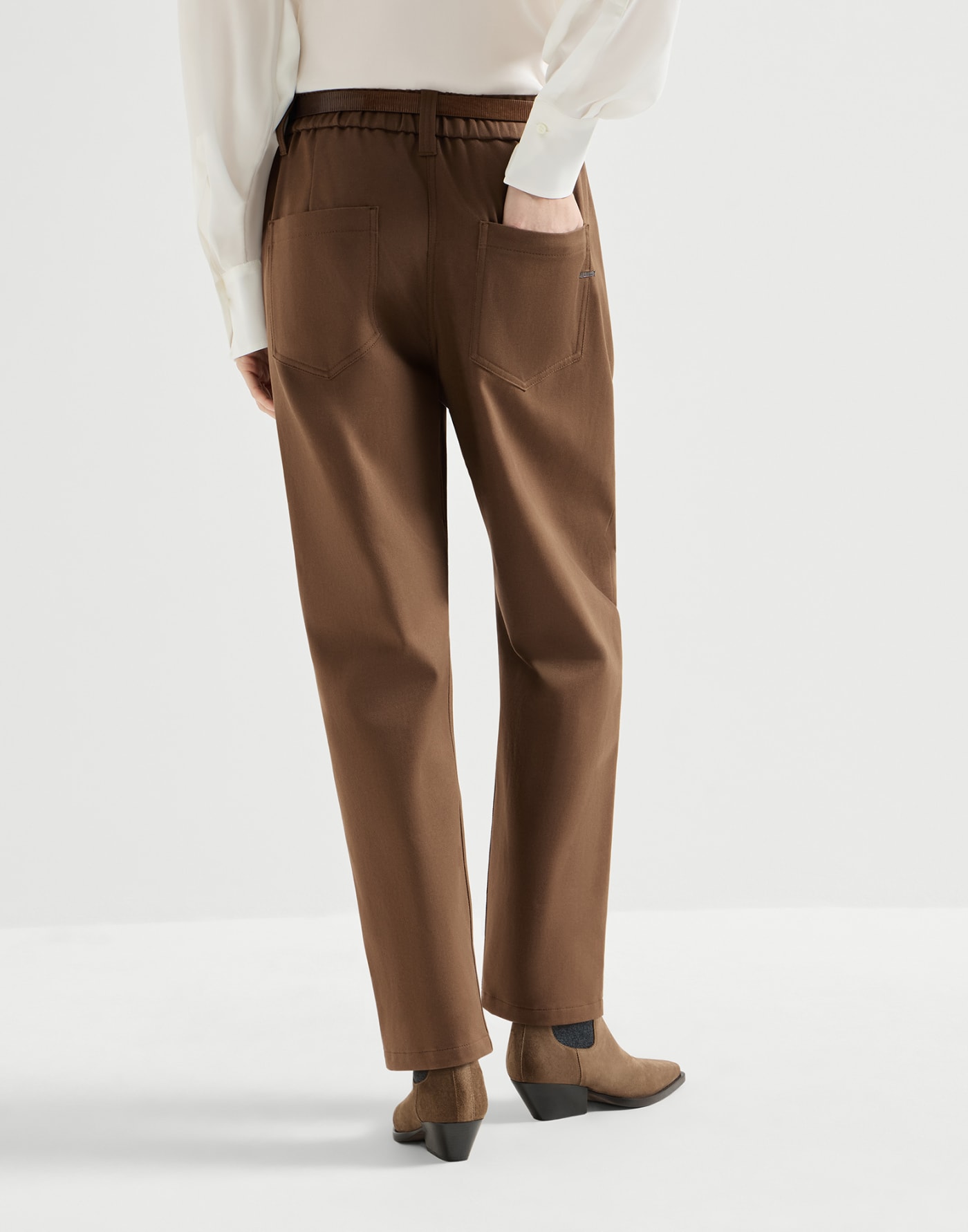 Baggy pull-on trousers Cigar Woman - Brunello Cucinelli