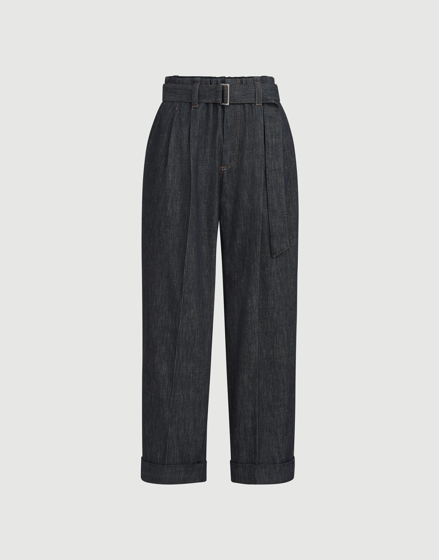 Sartorial Loose trousers Dark Denim Woman - Brunello Cucinelli