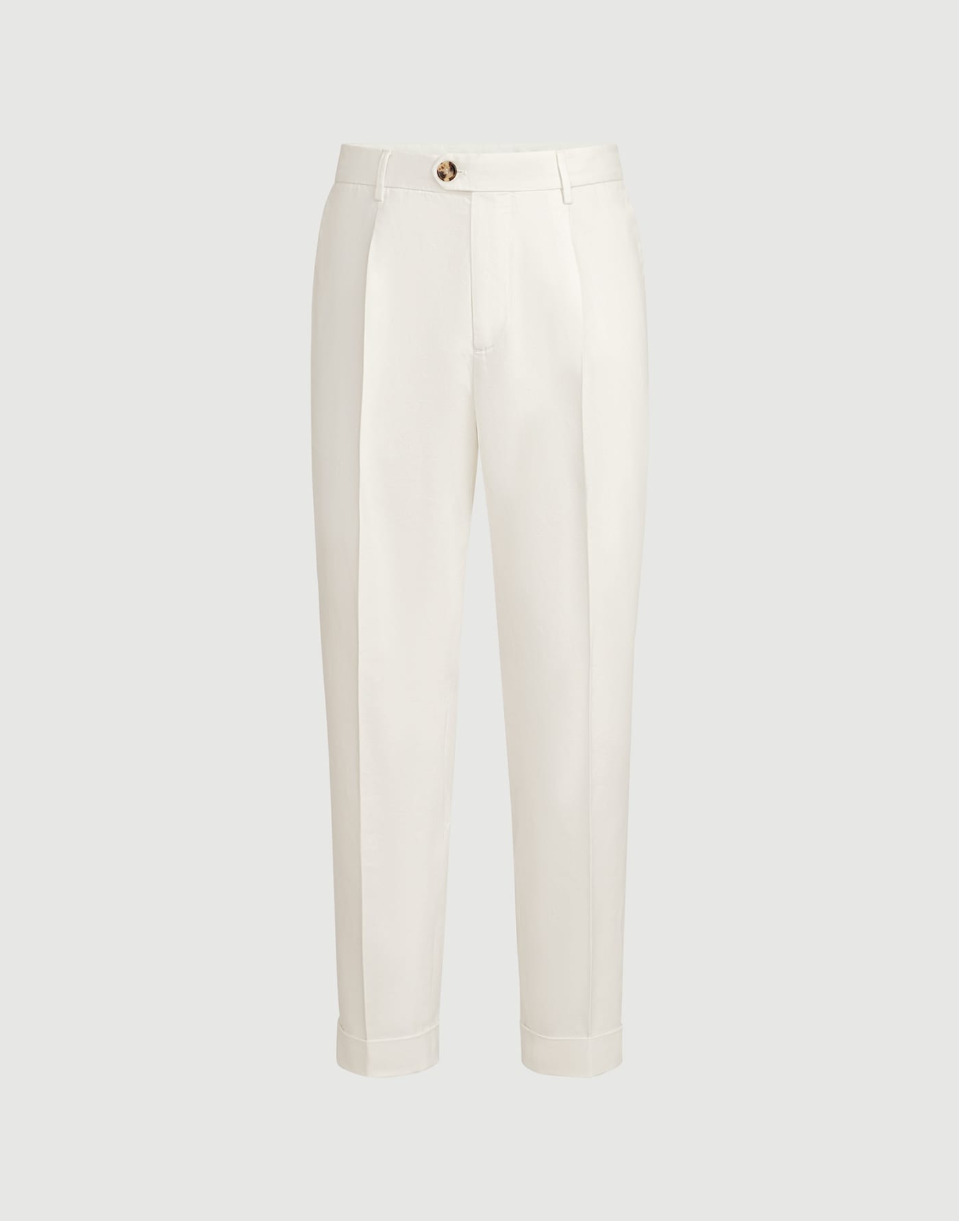 Gabardine garment dyed trousers White Man - Brunello Cucinelli