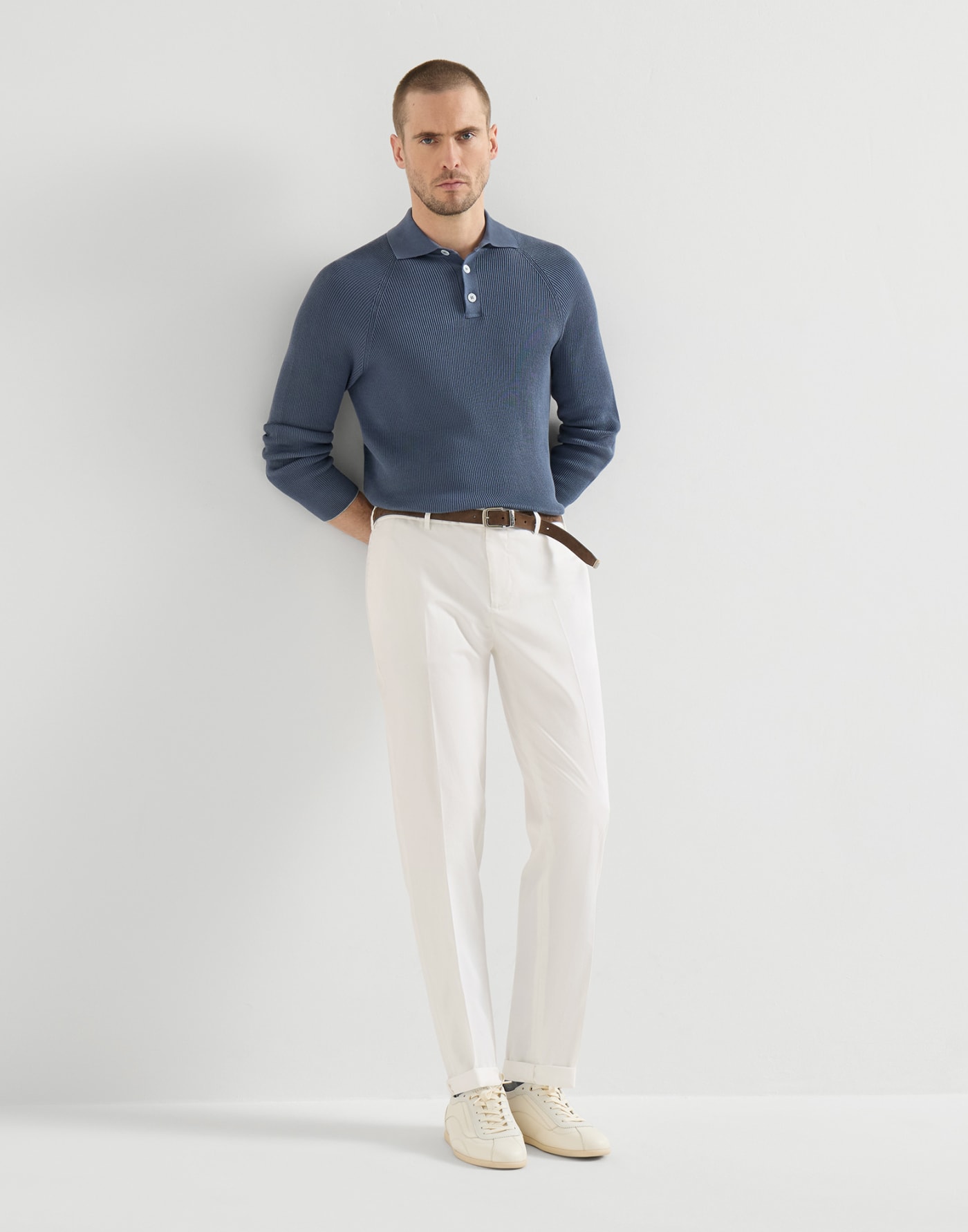 Comfort gabardine trousers White Man - Brunello Cucinelli