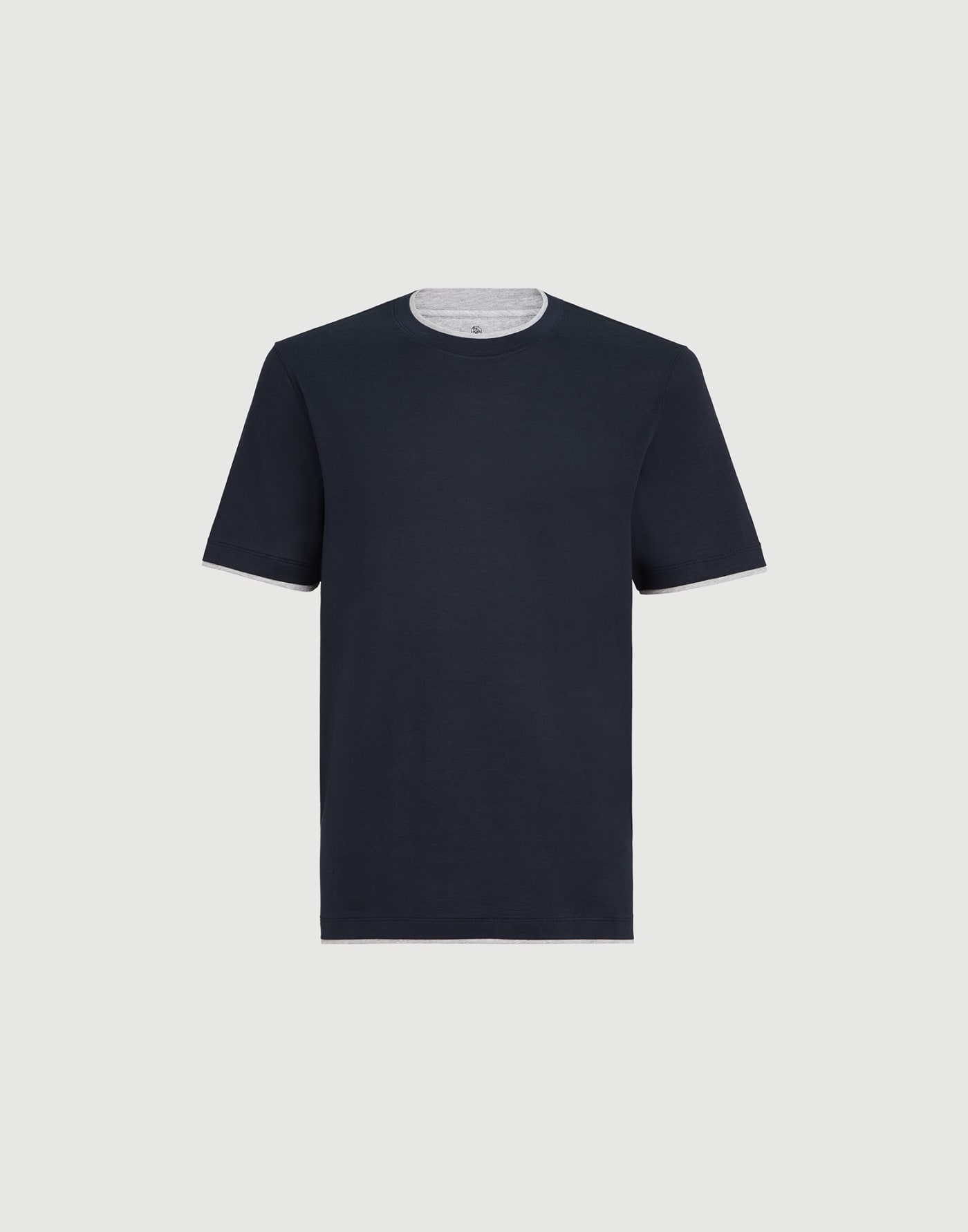 Lightweight jersey T-shirt Cobalt Man - Brunello Cucinelli